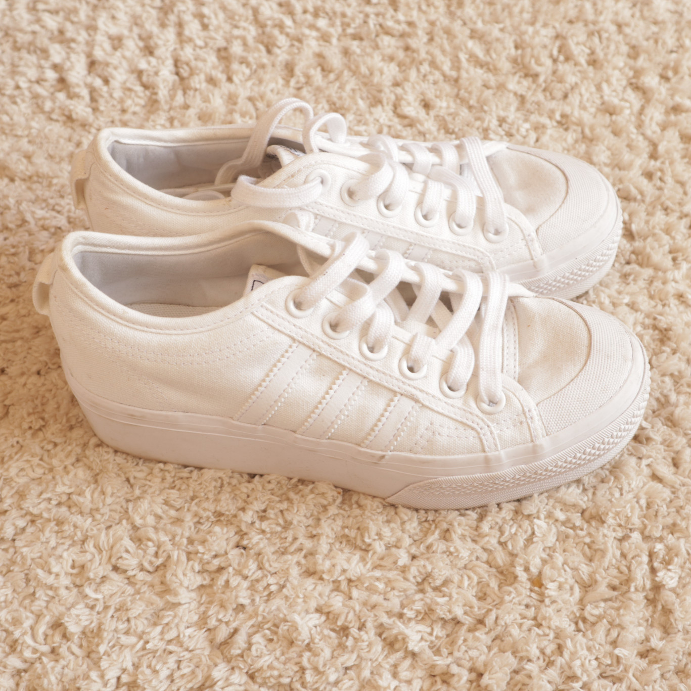 White Adidas Shoes